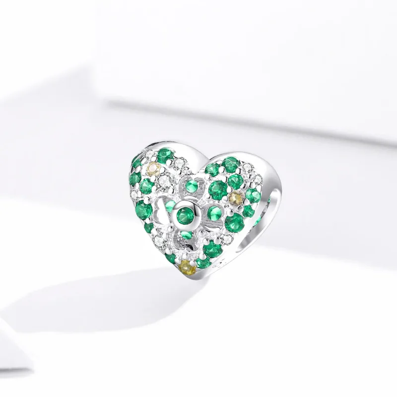 (kép) PANDORA típusú Szerelem négy levél lóhere Charm - BSC301 - Megtekintés 2