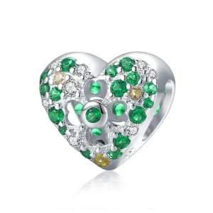 (kép) PANDORA típusú Szerelem négy levél lóhere Charm - BSC301