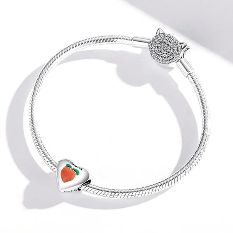 (kép) PANDORA típusú Szerelem őszibarack Charm - SCC1951 - Megtekintés 4