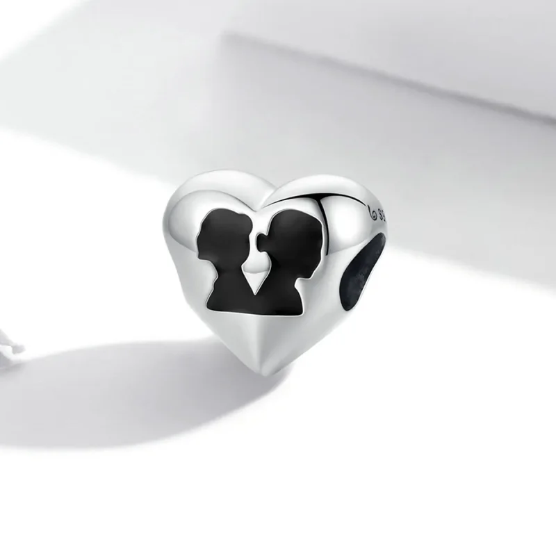 (kép) PANDORA típusú Szerelem sziluett Charm - BSC549 - Megtekintés 2