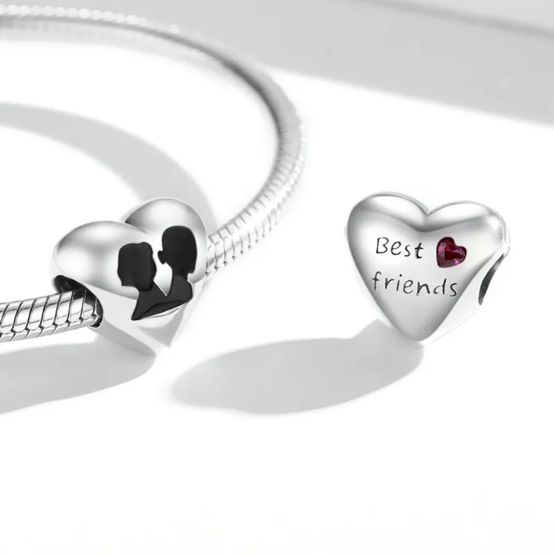 (kép) PANDORA típusú Szerelem sziluett Charm - BSC549 - Megtekintés 4
