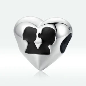 (kép) PANDORA típusú Szerelem sziluett Charm - BSC549