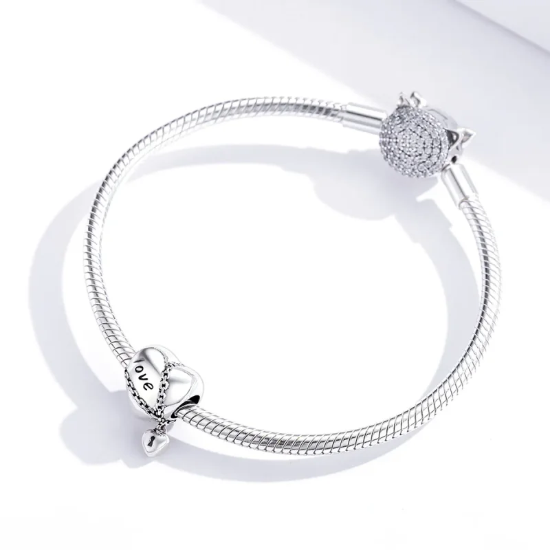 (kép) PANDORA típusú szerelem zár charm - SCC1553 - Megtekintés 4