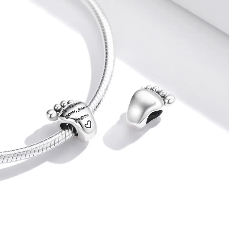(kép) PANDORA típusú Szerelmi lábak Charm - SCC1901 - Megtekintés 4