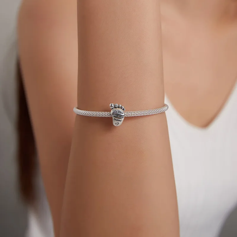 (kép) PANDORA típusú Szerelmi lábak Charm - SCC1901 - Megtekintés 5