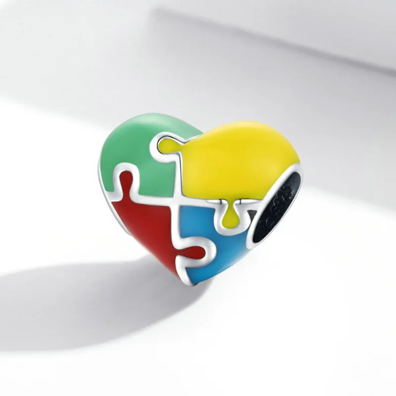 (kép) PANDORA típusú Szerelmi puzzle Charm - BSC547 - Megtekintés 2