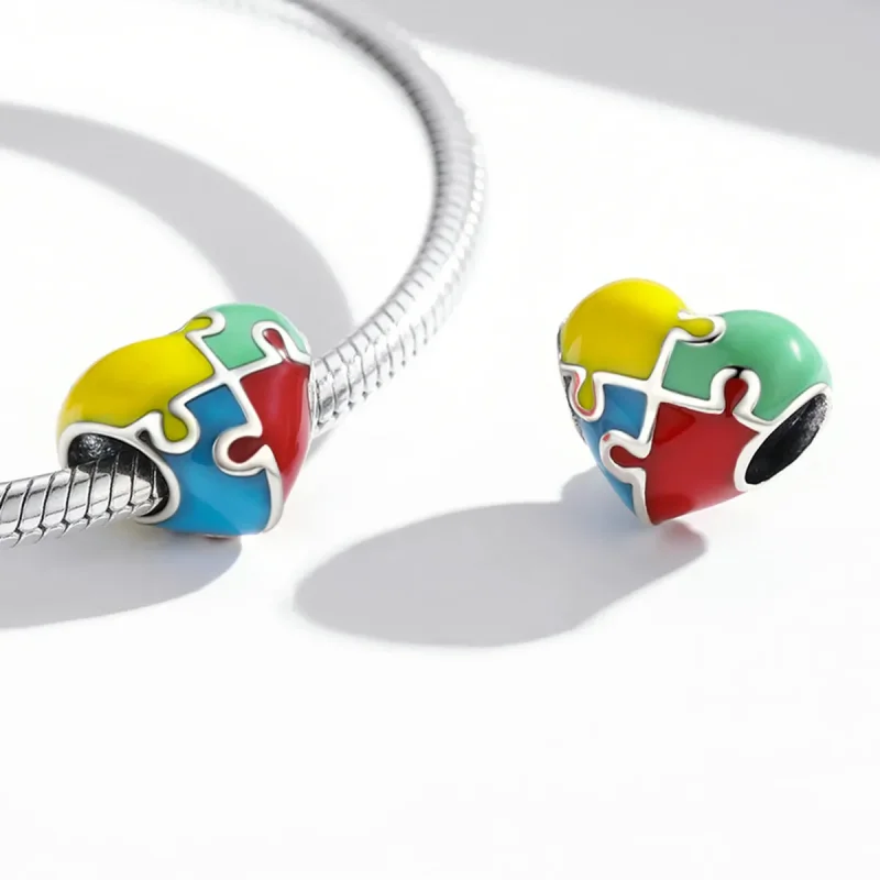 (kép) PANDORA típusú Szerelmi puzzle Charm - BSC547 - Megtekintés 4