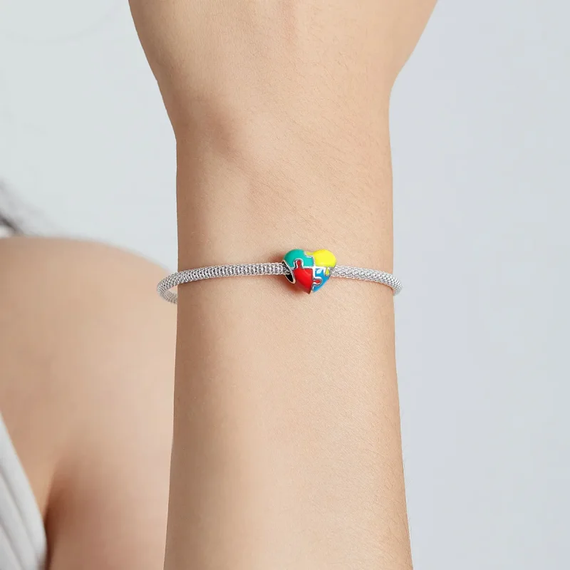 (kép) PANDORA típusú Szerelmi puzzle Charm - BSC547 - Megtekintés 5