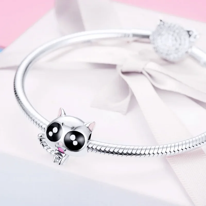 (kép) PANDORA típusú szerencsés cica macska charm - BSC055 - Megtekintés 4