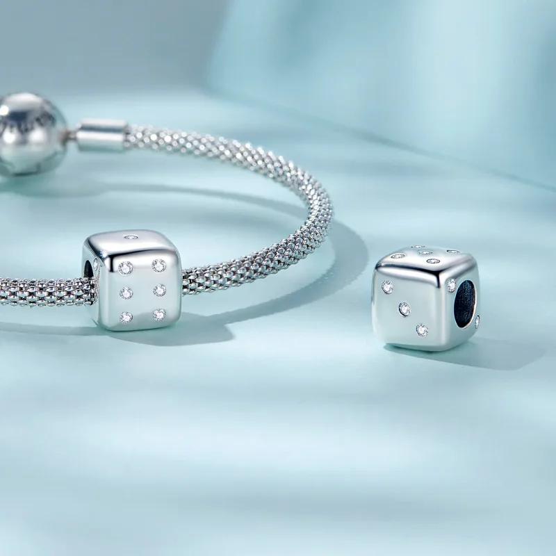 (kép) PANDORA típusú Szerencsés kocka Charm - SCC2362 - Megtekintés 5