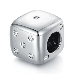(kép) PANDORA típusú Szerencsés kocka Charm - SCC2362