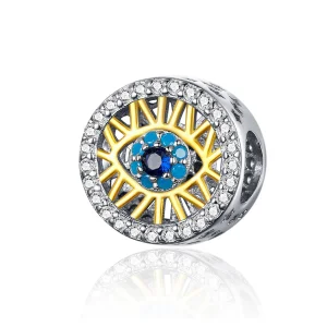 (kép) PANDORA típusú Szerencsés szem Charm - BSC080