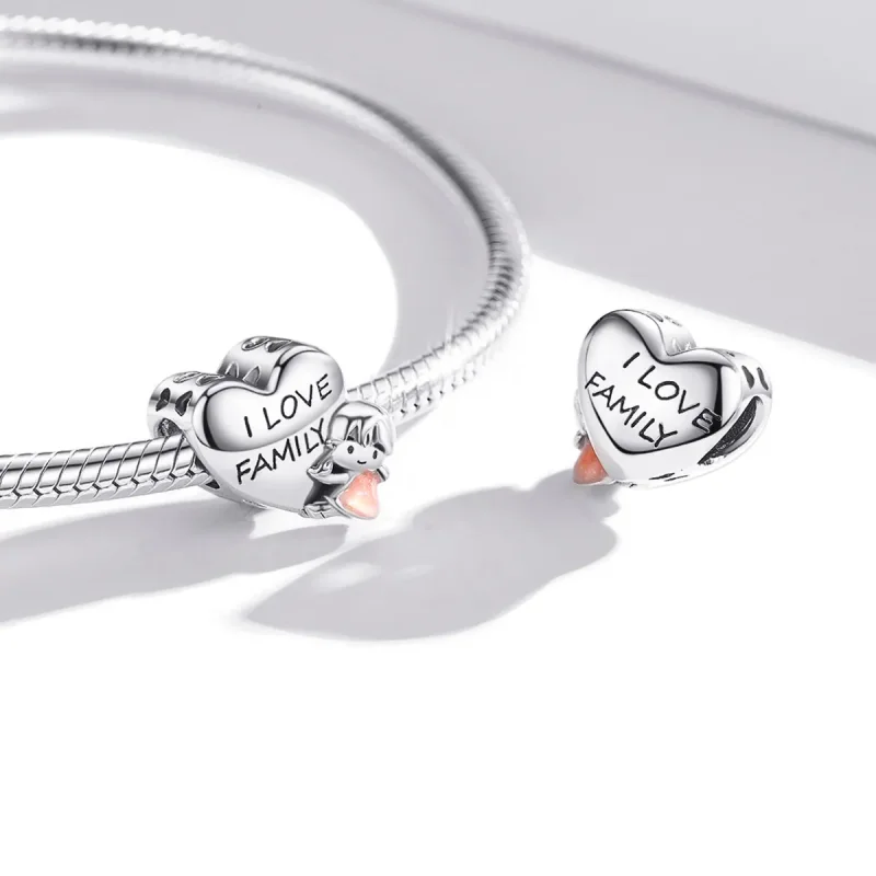 (kép) PANDORA típusú Szeretem az otthonomat Charm - BSC478 - Megtekintés 4