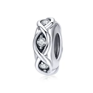 (kép) PANDORA típusú szikra spacer charm - SCC1153