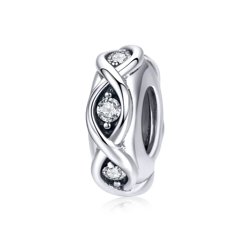 (kép) PANDORA típusú szikra spacer charm - SCC1153