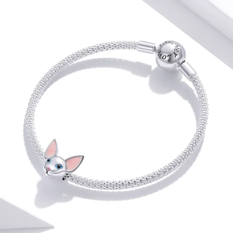 (kép) PANDORA típusú Sziámi macska Charm - BSC426 - Megtekintés 3