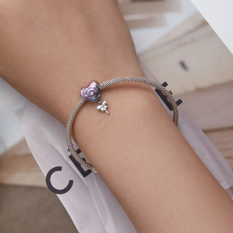 (kép) PANDORA típusú Szivárvány nyalóka Charm - SCC2391 - Megtekintés 5