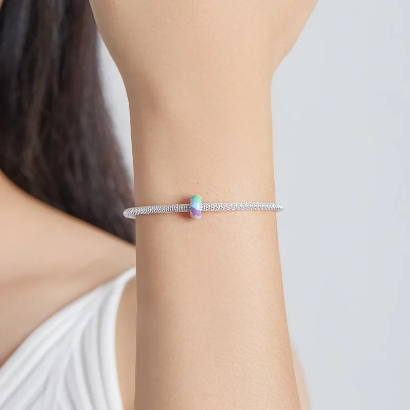 (kép) PANDORA típusú Szivárvány spacer charm - SCC1980 - Megtekintés 5