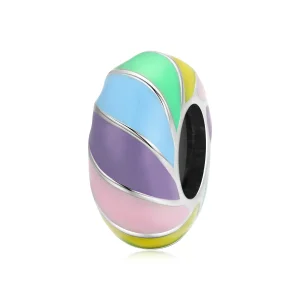 (kép) PANDORA típusú Szivárvány spacer charm - SCC1980