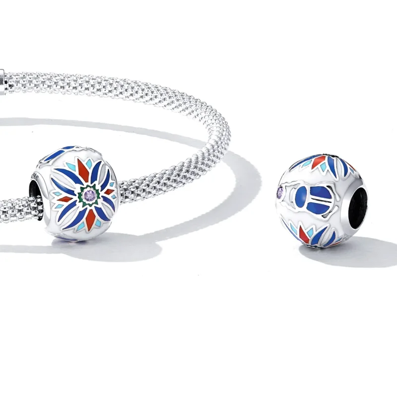 (kép) PANDORA típusú Szkarabeusz Lótusz Charm - SCC2254 - Megtekintés 4