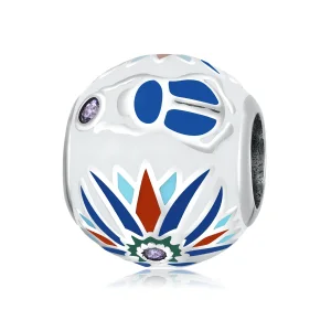 (kép) PANDORA típusú Szkarabeusz Lótusz Charm - SCC2254