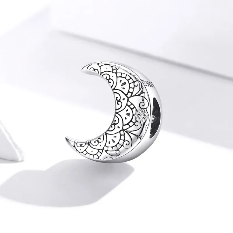 (kép) PANDORA típusú szőlő és hold charm - SCC1604 - Megtekintés 2