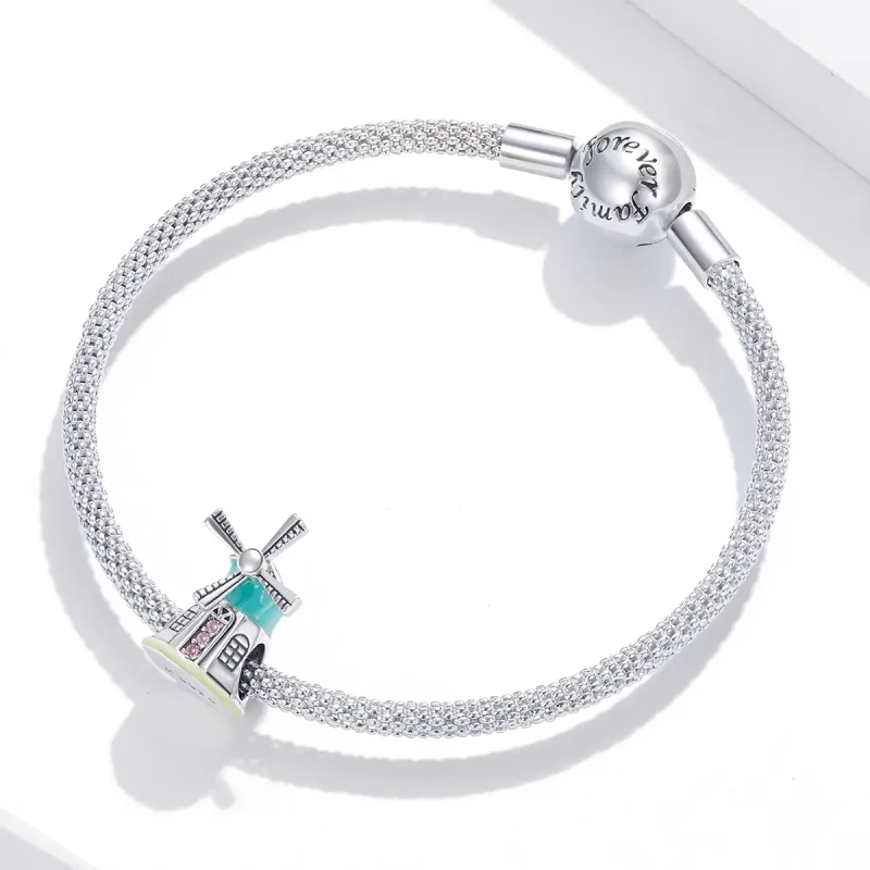 (kép) PANDORA típusú szélmalom charm - SCC1739 - Megtekintés 3