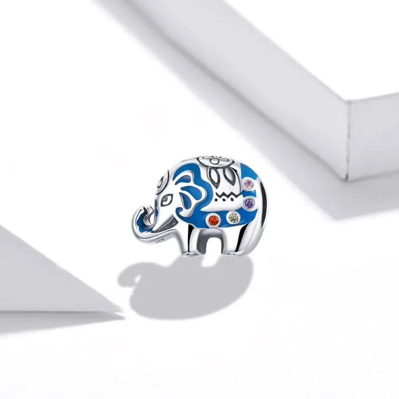 (kép) PANDORA típusú színes elefánt charm - SCC1821 - Megtekintés 2