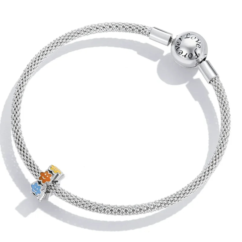 (kép) PANDORA típusú Színes felhő mosolygós arc Charm - SCC2188 - Megtekintés 4