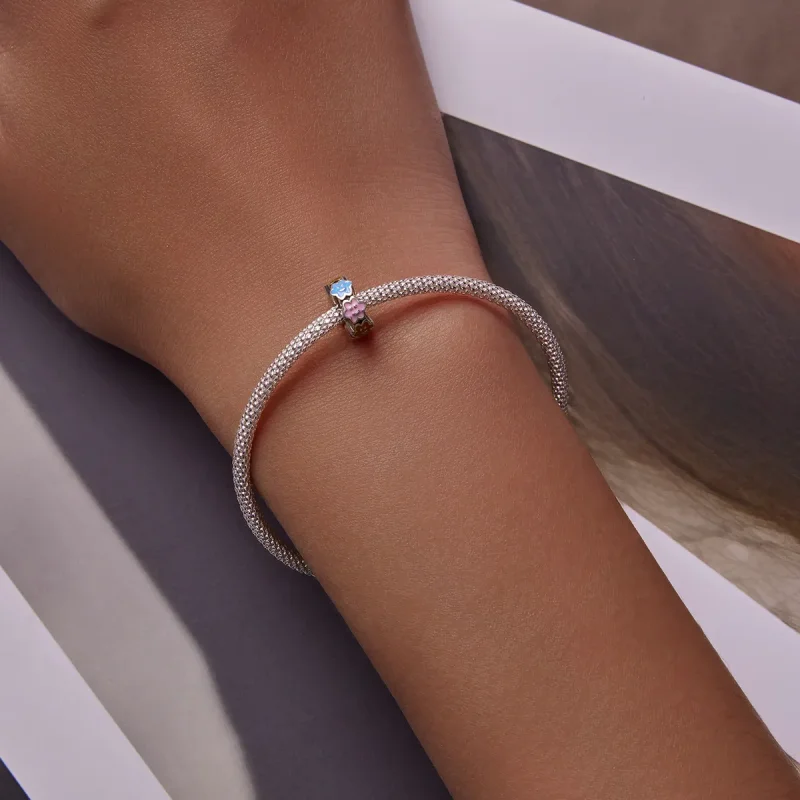 (kép) PANDORA típusú Színes felhő mosolygós arc Charm - SCC2188 - Megtekintés 5