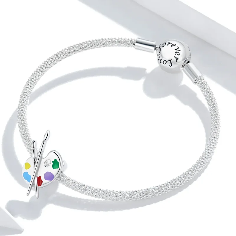(kép) PANDORA típusú színes művészeti paletta charm - BSC359 - Megtekintés 3