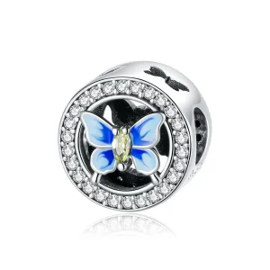 PANDORA típusú színes pillangó charm - SCC1682 (kép) PANDORA típusú színes pillangó charm - SCC1682