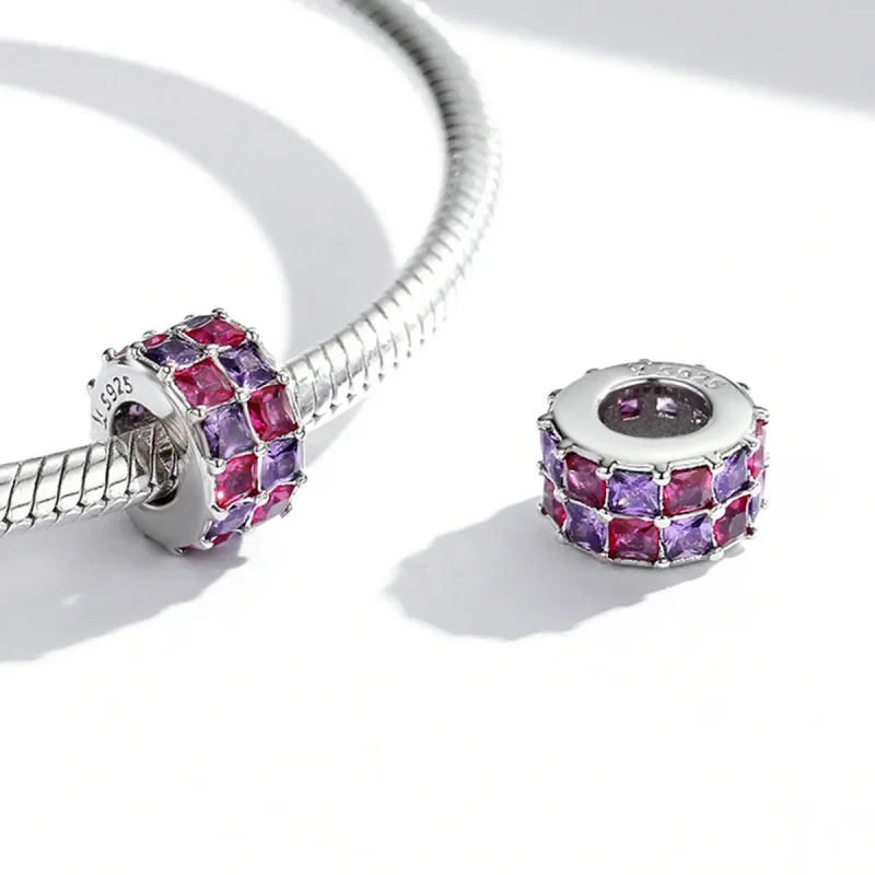 (kép) PANDORA típusú Színes spacer charm - SCC1995 - Megtekintés 3