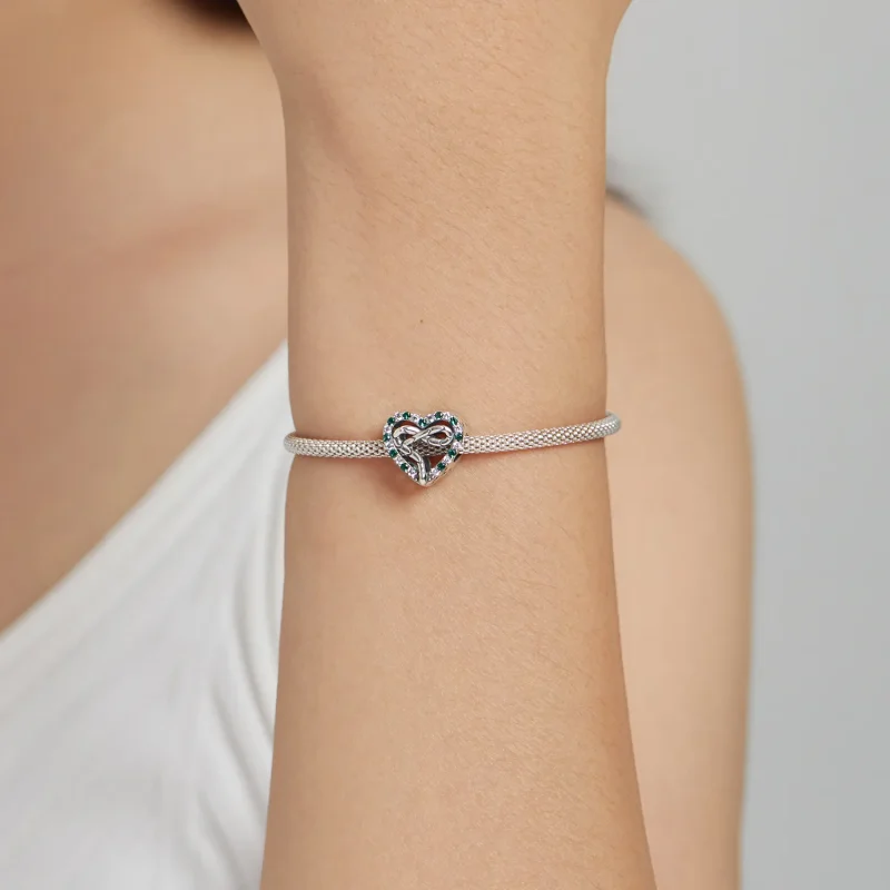 (kép) PANDORA típusú Szív kígyó Charm - BSC507 - Megtekintés 5