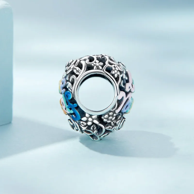 (kép) PANDORA típusú Szív minta Charm - SCC2354 - Megtekintés 3