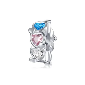 PANDORA típusú Szívtől szívig Charm - BSC408 (kép) PANDORA típusú Szívtől szívig Charm - BSC408