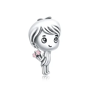 (kép) PANDORA típusú Szívverés fiú Charm - BSC400