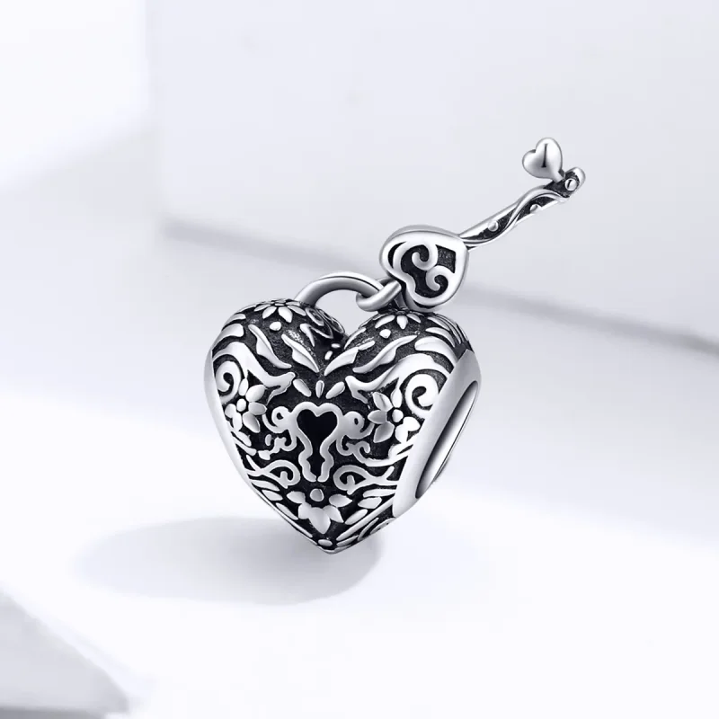 (kép) PANDORA típusú Szívzár Charm - SCC1447 - Megtekintés 2