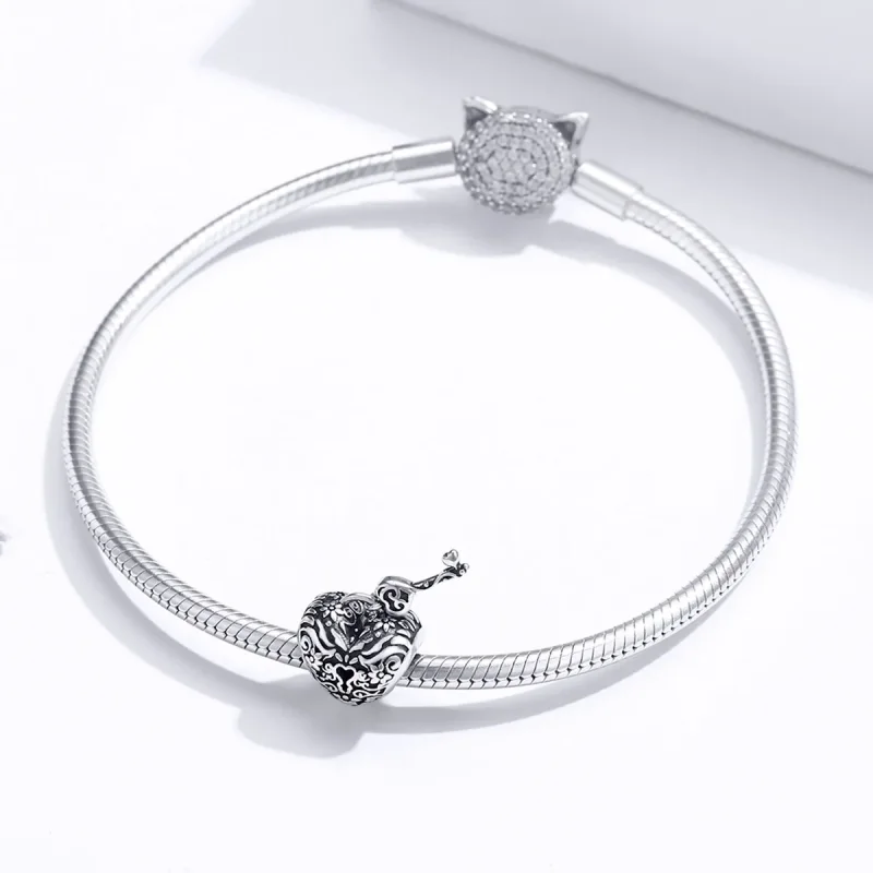 (kép) PANDORA típusú Szívzár Charm - SCC1447 - Megtekintés 3