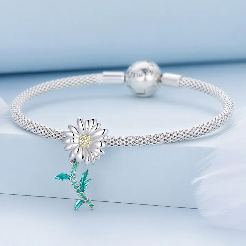 (kép) PANDORA típusú Százszorszép Charm - BSC648 - Megtekintés 3