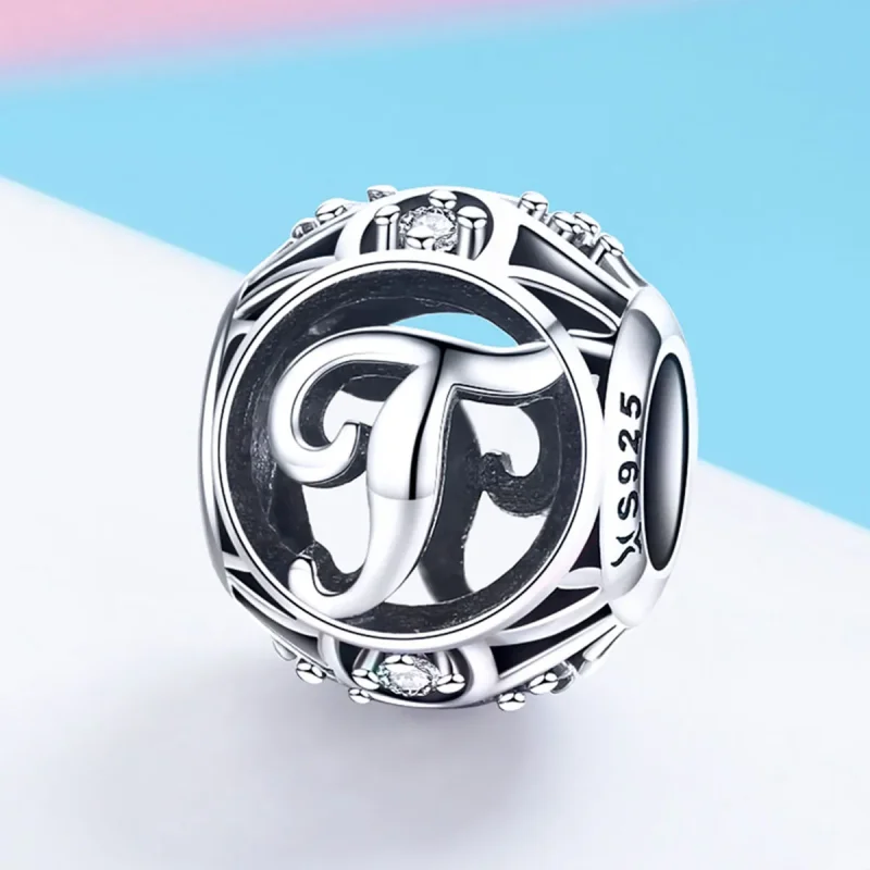 (kép) PANDORA típusú T-betű Charm - SCC738-T - Megtekintés 2