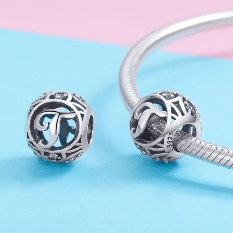 (kép) PANDORA típusú T-betű Charm - SCC738-T - Megtekintés 3