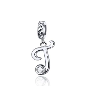 PANDORA típusú t betű függő charm - SCC1183-T (kép) PANDORA típusú t betű függő charm - SCC1183-T