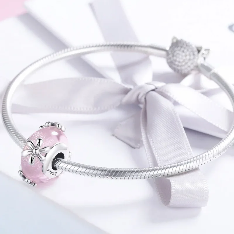(kép) PANDORA típusú tavaszi virágok charm - SCC860 - Megtekintés 4