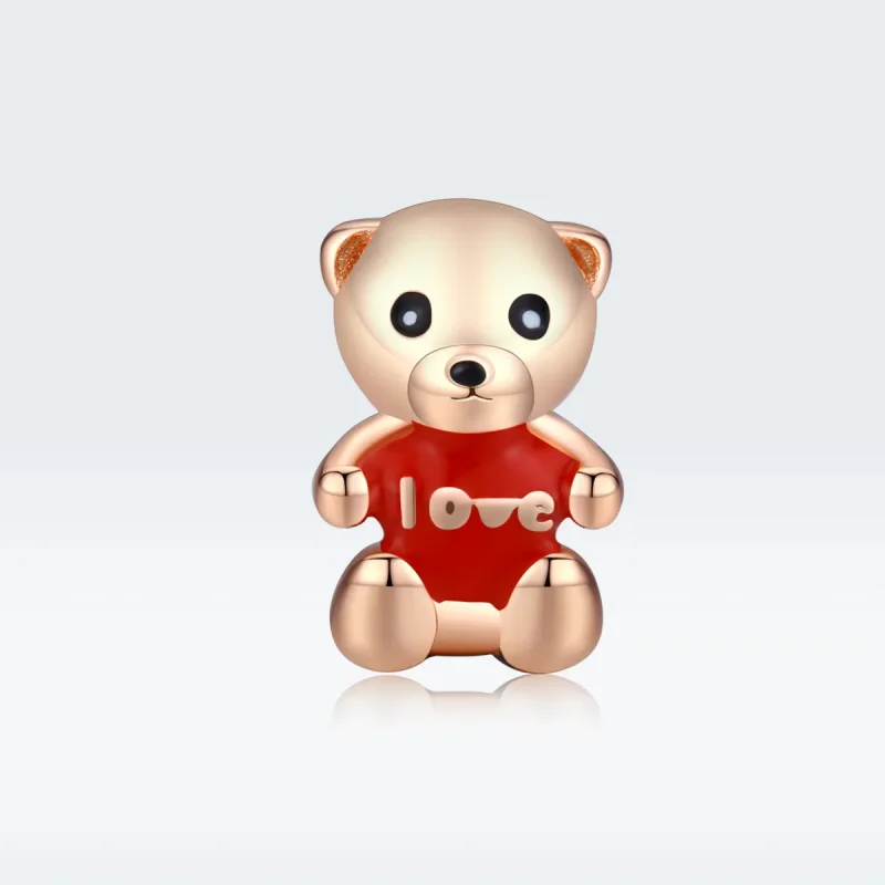 (kép) PANDORA típusú teddi maci charm - BSC228 - Megtekintés 5