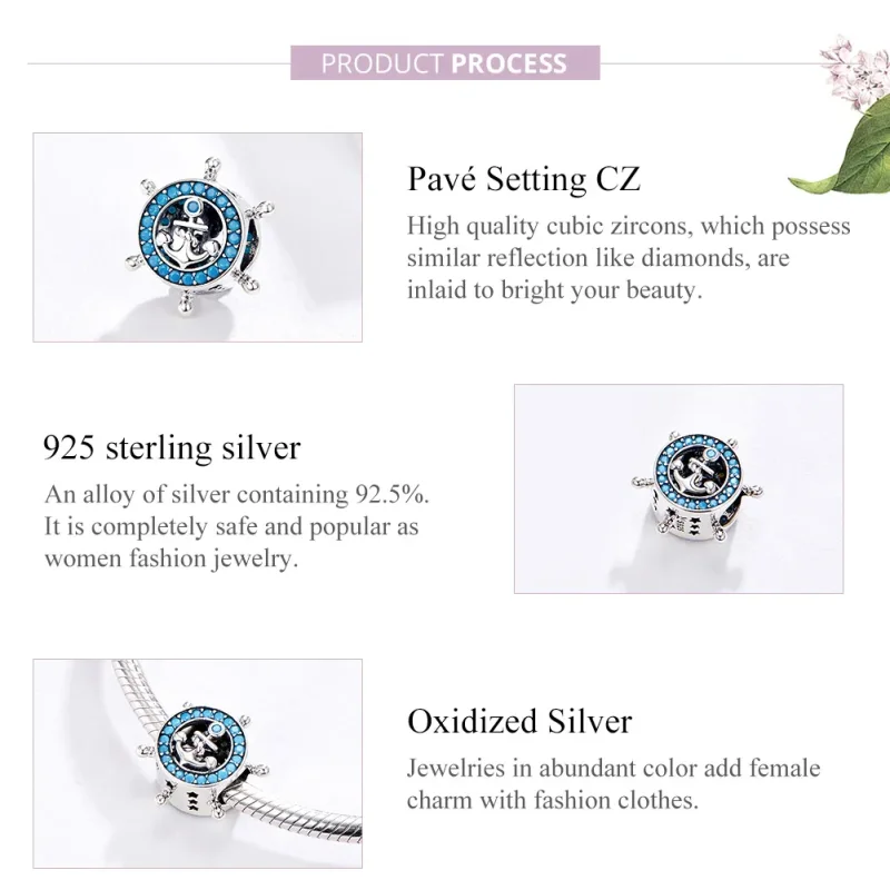 (kép) PANDORA típusú tengeri charm - SCC1200 - Megtekintés 4