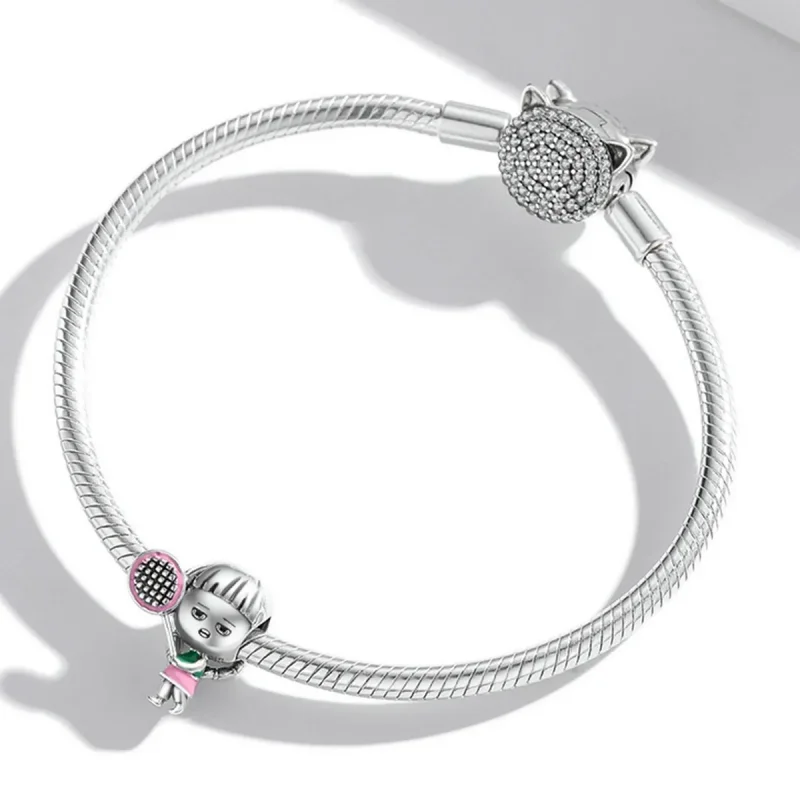 (kép) PANDORA típusú Tenisz lány Charm - SCC2051 - Megtekintés 3