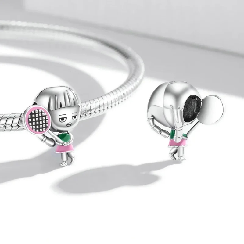 (kép) PANDORA típusú Tenisz lány Charm - SCC2051 - Megtekintés 4