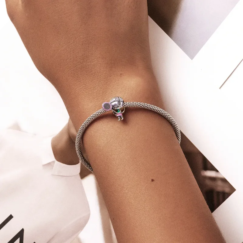 (kép) PANDORA típusú Tenisz lány Charm - SCC2051 - Megtekintés 5