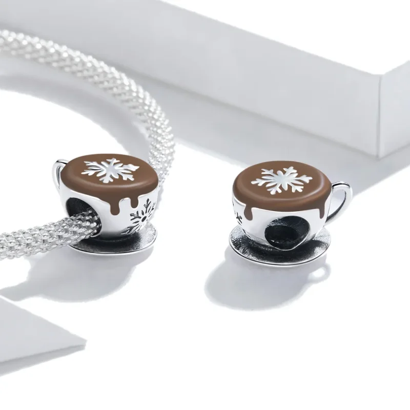 (kép) PANDORA típusú Téli kávé Charm - BSC361 - Megtekintés 4